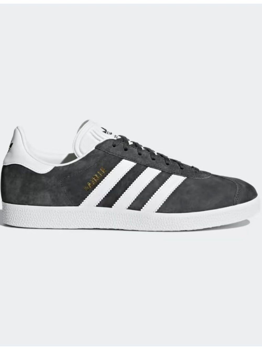 adidas men's Gazelle shoes, gray, suede, size 13 (M), EUC